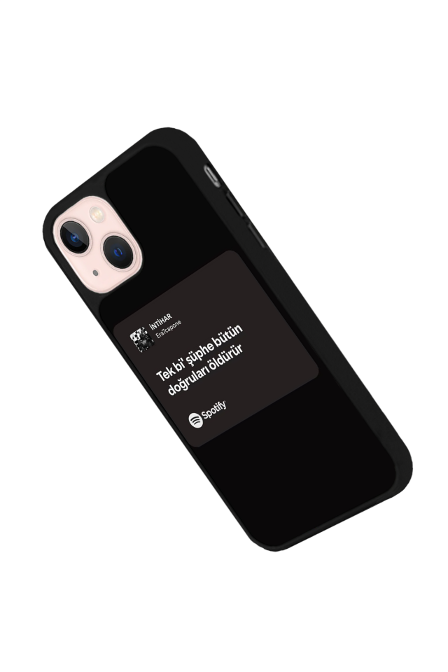 iPhone 14 Plus Uyumlu Sarki Sozleri Tasarımlı Glossy Premium Kılıf