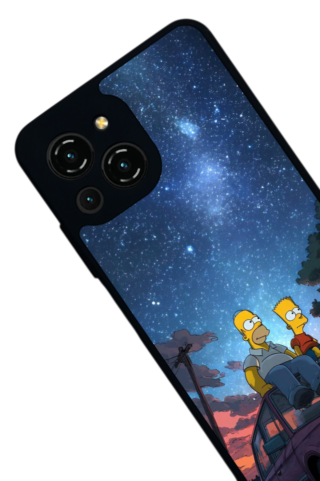 Reeder S23 Pro Max Uyumlu The Simpsons Tasarımlı Glossy Premium Kılıf