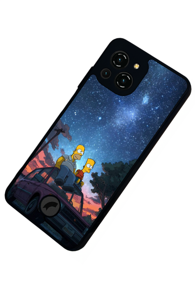 Reeder S23 Pro Max Uyumlu The Simpsons Tasarımlı Glossy Premium Kılıf