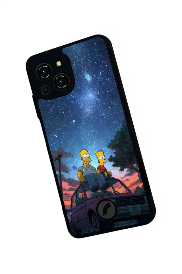 Reeder S23 Pro Max Uyumlu The Simpsons Tasarımlı Glossy Premium Kılıf