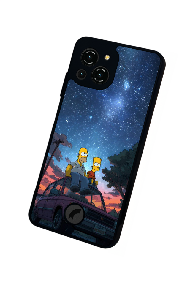 Reeder S23 Pro Max Uyumlu The Simpsons Tasarımlı Glossy Premium Kılıf