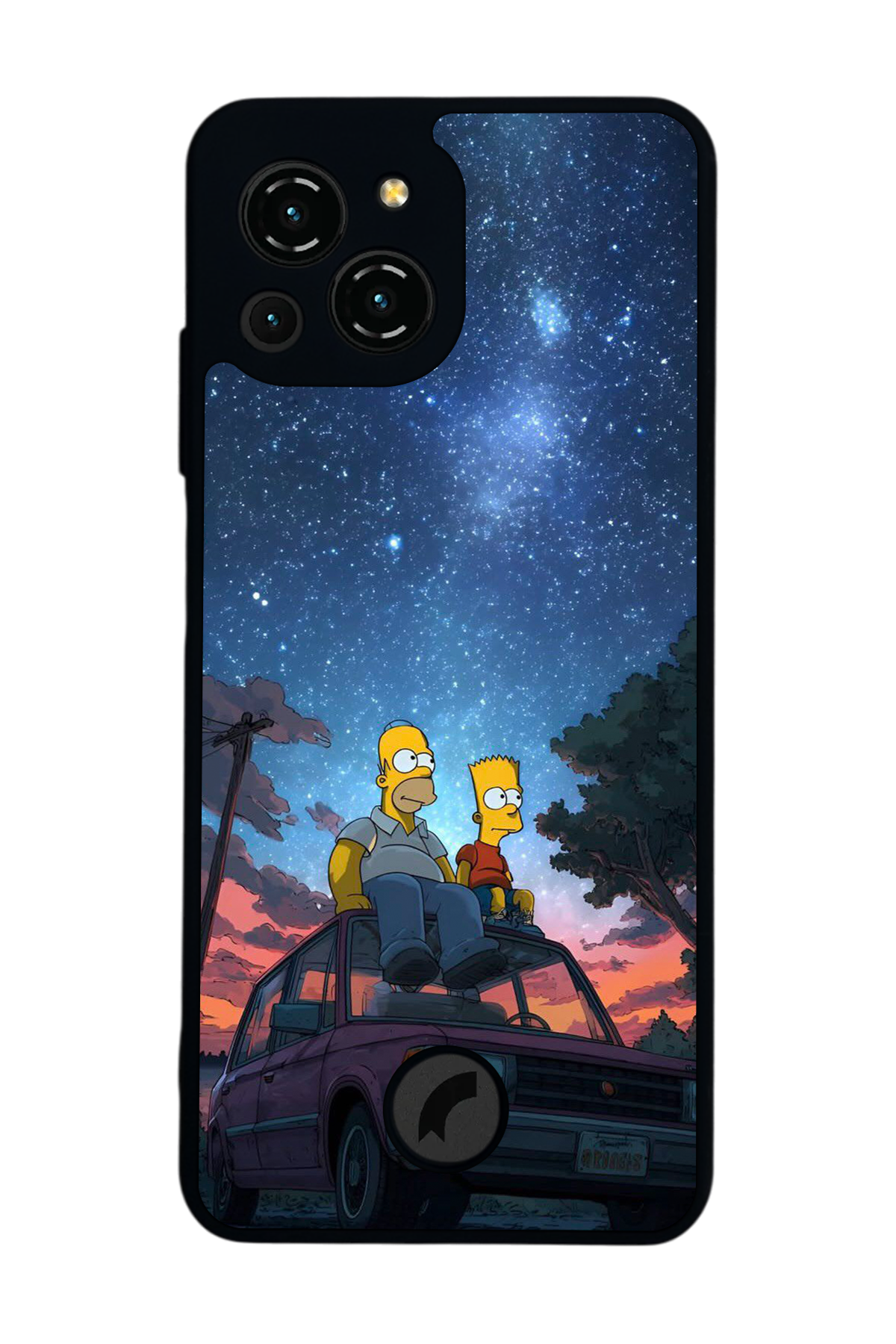 Reeder S23 Pro Max Uyumlu The Simpsons Tasarımlı Glossy Premium Kılıf