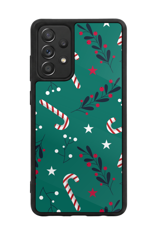Samsung Galaxy A72 Uyumlu Yilbasi Christmas Tasarımlı Glossy Premium Kılıf