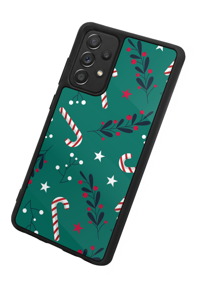 Samsung Galaxy A72 Uyumlu Yilbasi Christmas Tasarımlı Glossy Premium Kılıf