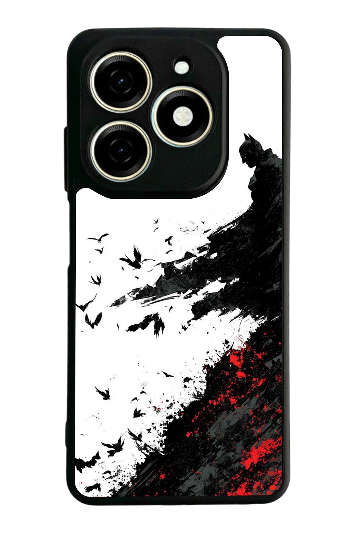 Tecno Spark 20/20C Uyumlu Batman Tasarımlı Glossy Premium Kılıf