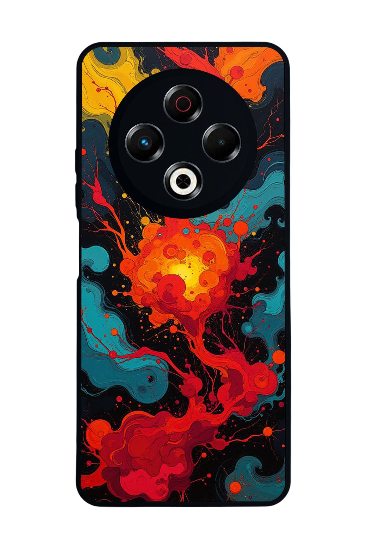Tecno Spark 30 Uyumlu Abstract Tasarımlı Glossy Premium Kılıf