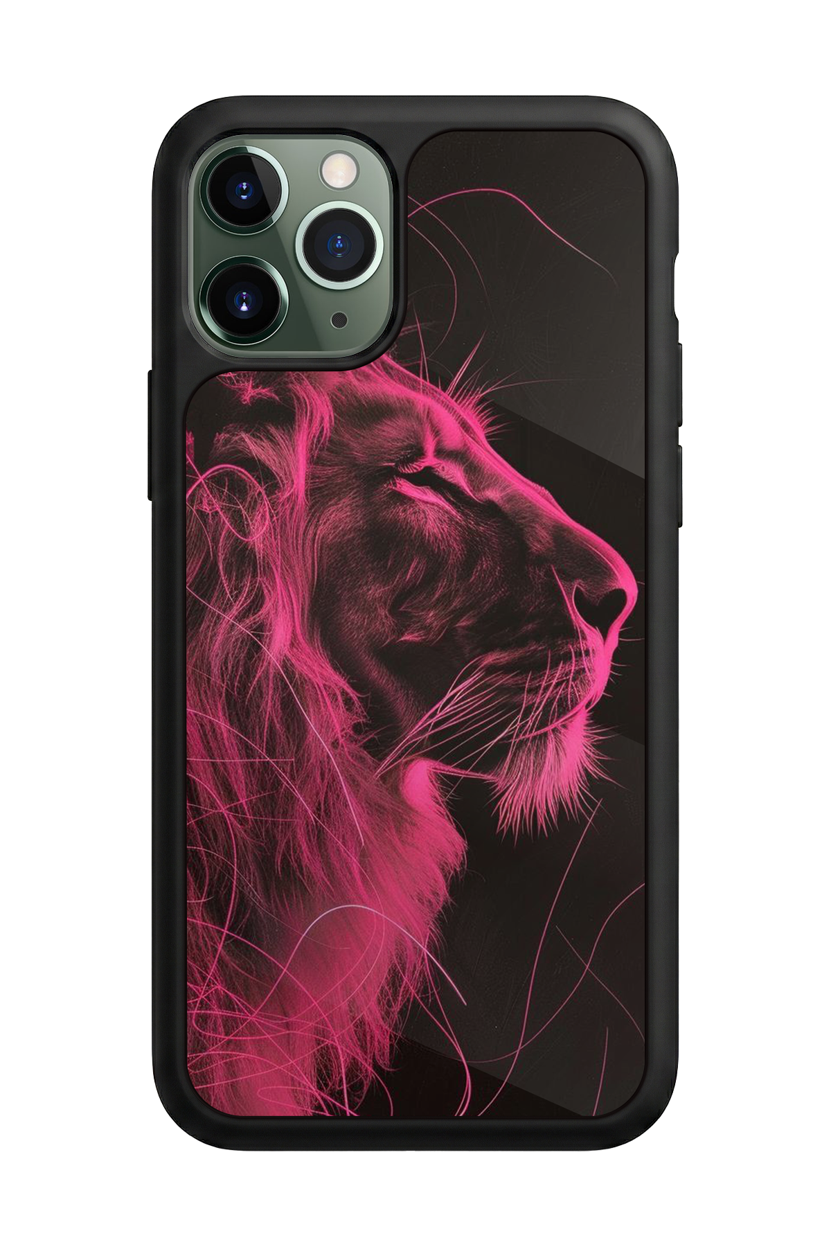 iPhone 11 Pro Max Uyumlu Aslan Tasarımlı Glossy Premium Kılıf