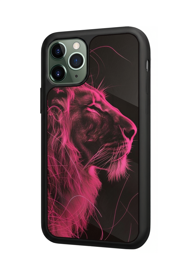 iPhone 11 Pro Max Uyumlu Aslan Tasarımlı Glossy Premium Kılıf
