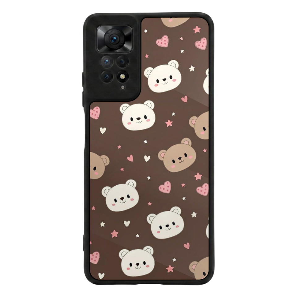 Xiaomi Redmi Note 11 Pro Uyumlu Ayı Tasarımlı Glossy Premium Kılıf