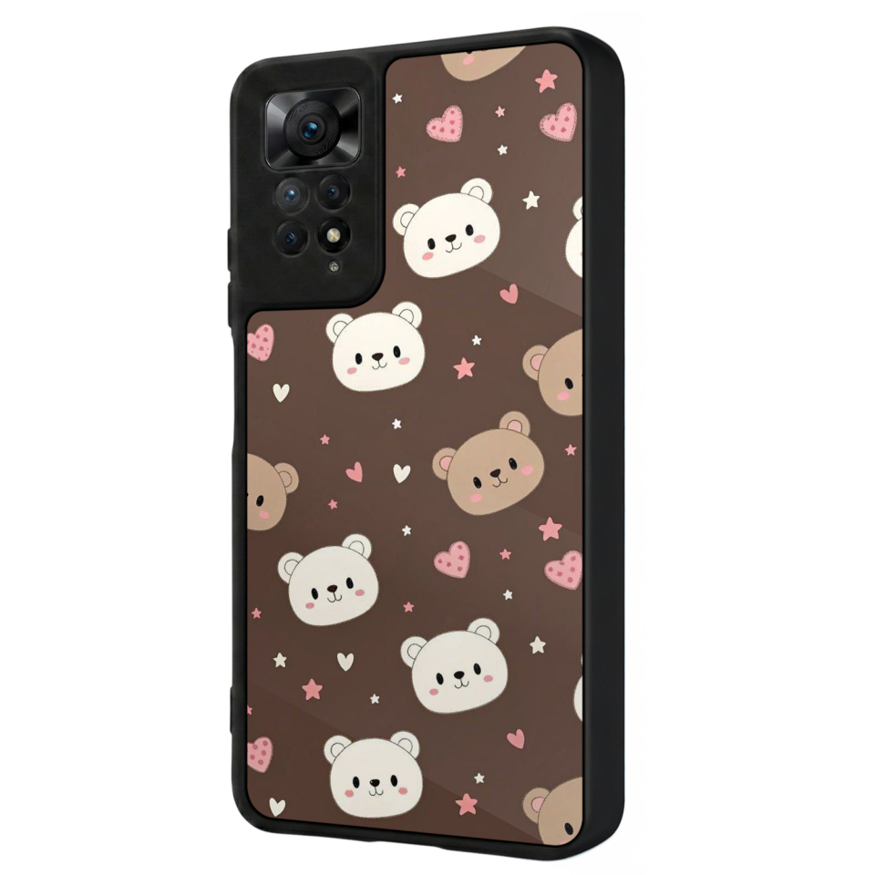 Xiaomi Redmi Note 11 Pro Uyumlu Ayı Tasarımlı Glossy Premium Kılıf