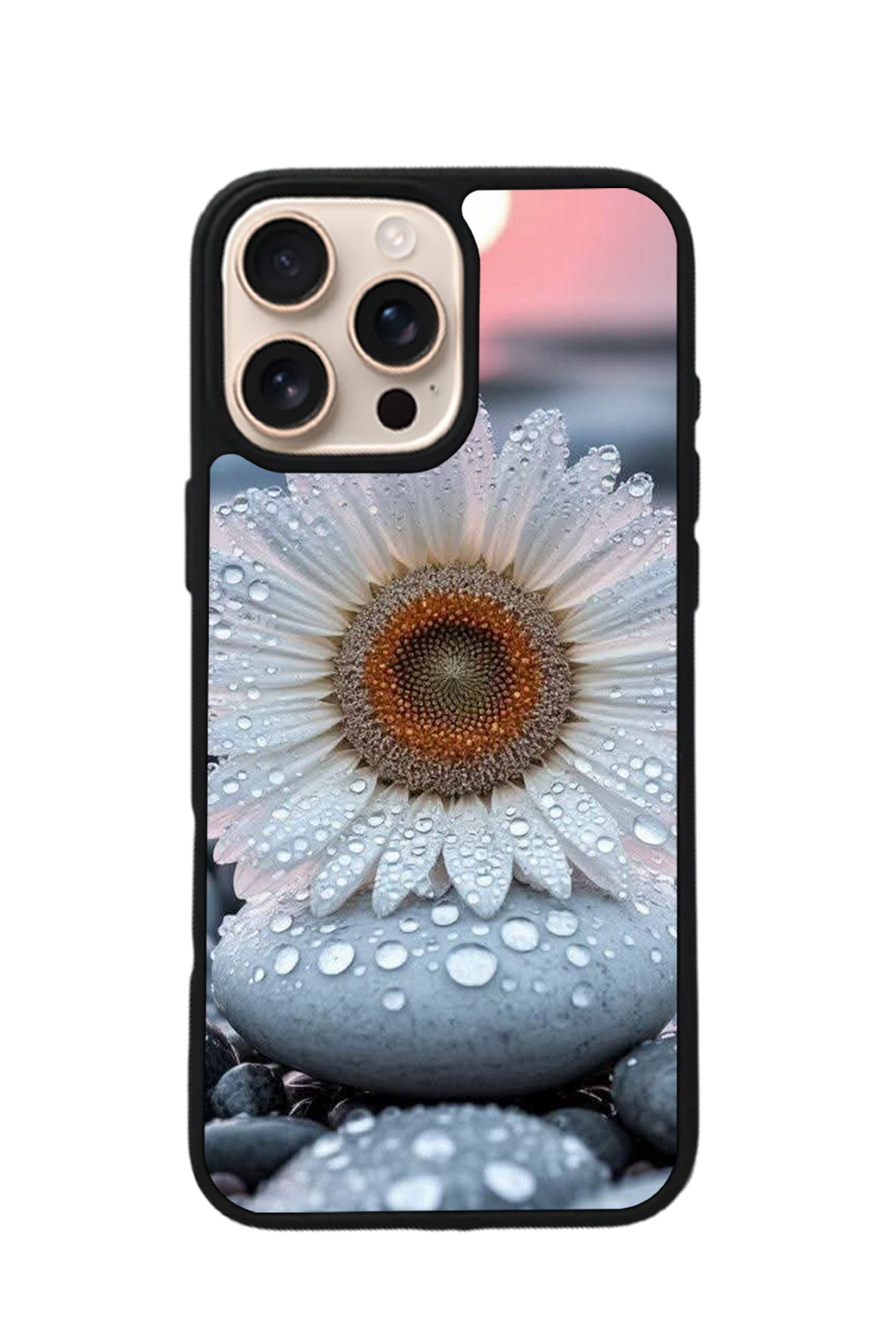 iPhone 16 Pro Max Uyumlu Cicek Tasarımlı Glossy Premium Kılıf