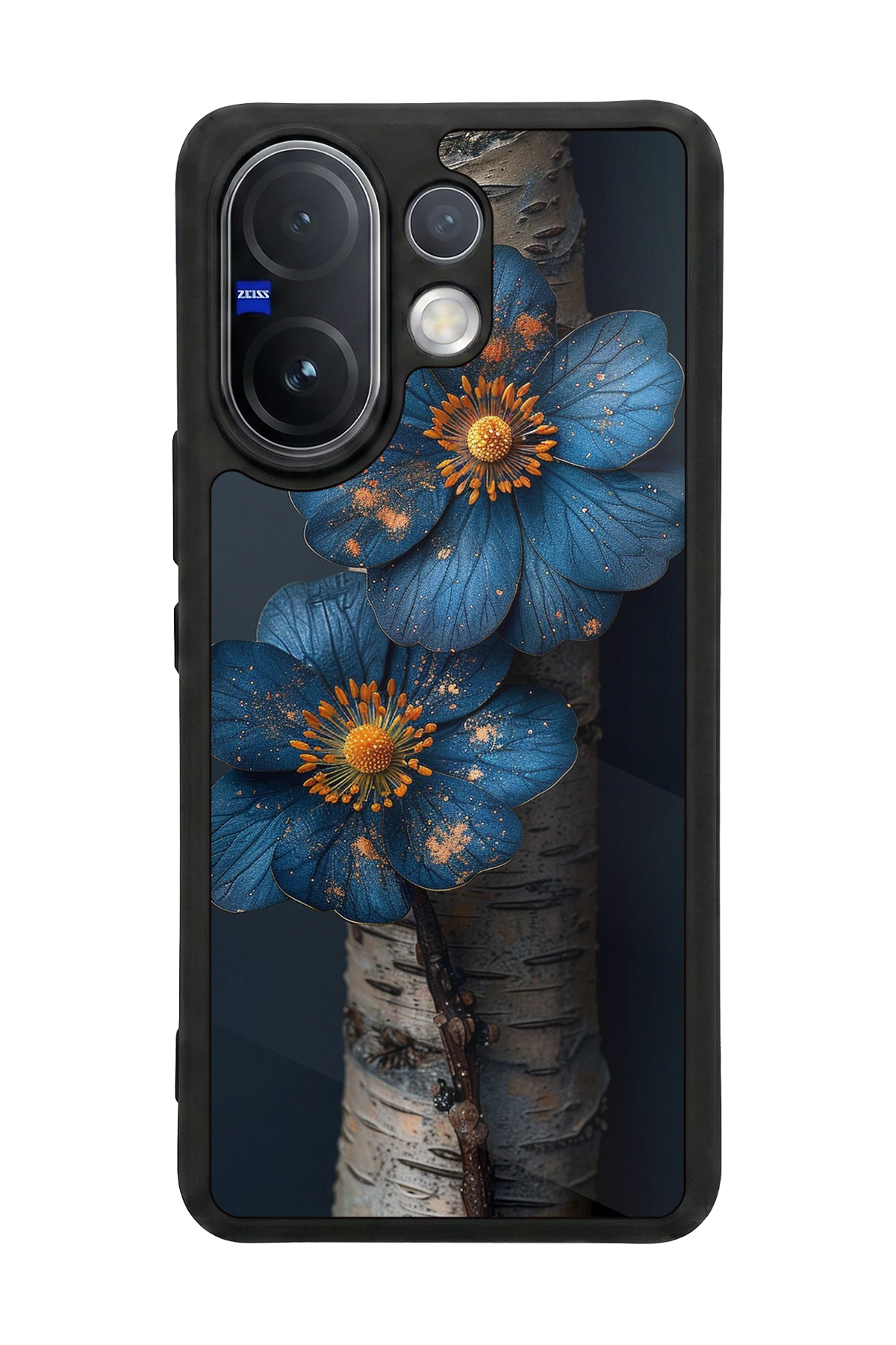 Vivo V60 Uyumlu Cicek Tasarımlı Glossy Premium Kılıf