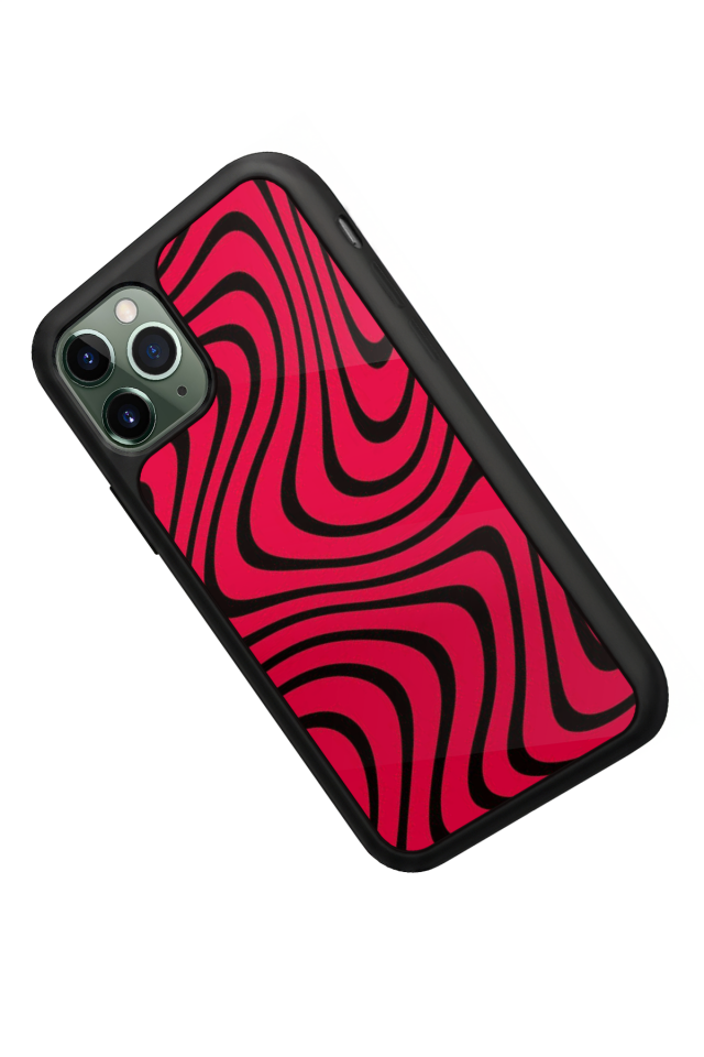 iPhone 11 Pro Uyumlu Çizgi Sanatı Tasarımlı Glossy Premium Kılıf