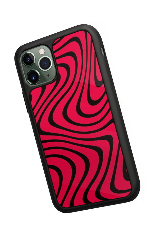 iPhone 11 Pro Uyumlu Çizgi Sanatı Tasarımlı Glossy Premium Kılıf