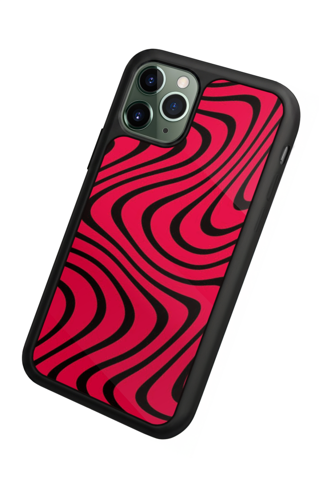 iPhone 11 Pro Uyumlu Çizgi Sanatı Tasarımlı Glossy Premium Kılıf