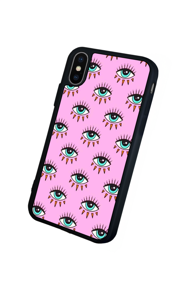 iPhone X/ XS Uyumlu Göz Tasarımlı Glossy Premium Kılıf