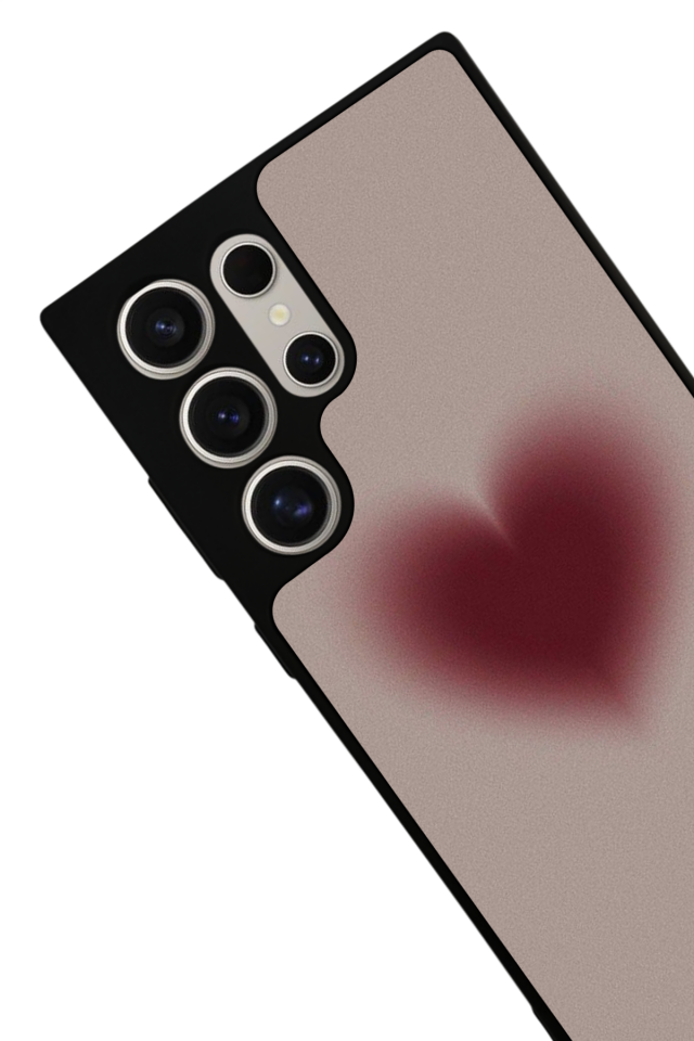 Samsung Galaxy S24 Ultra Uyumlu Kalp Love Tasarımlı Glossy Premium Kılıf