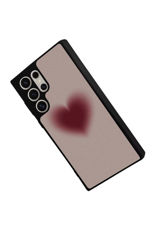 Samsung Galaxy S24 Ultra Uyumlu Kalp Love Tasarımlı Glossy Premium Kılıf