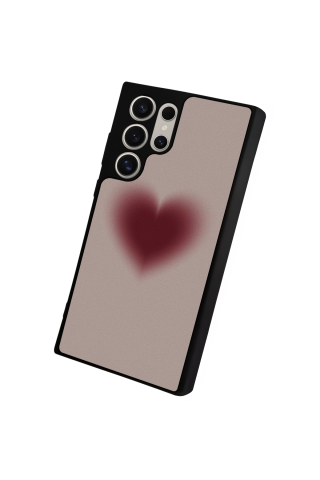 Samsung Galaxy S24 Ultra Uyumlu Kalp Love Tasarımlı Glossy Premium Kılıf