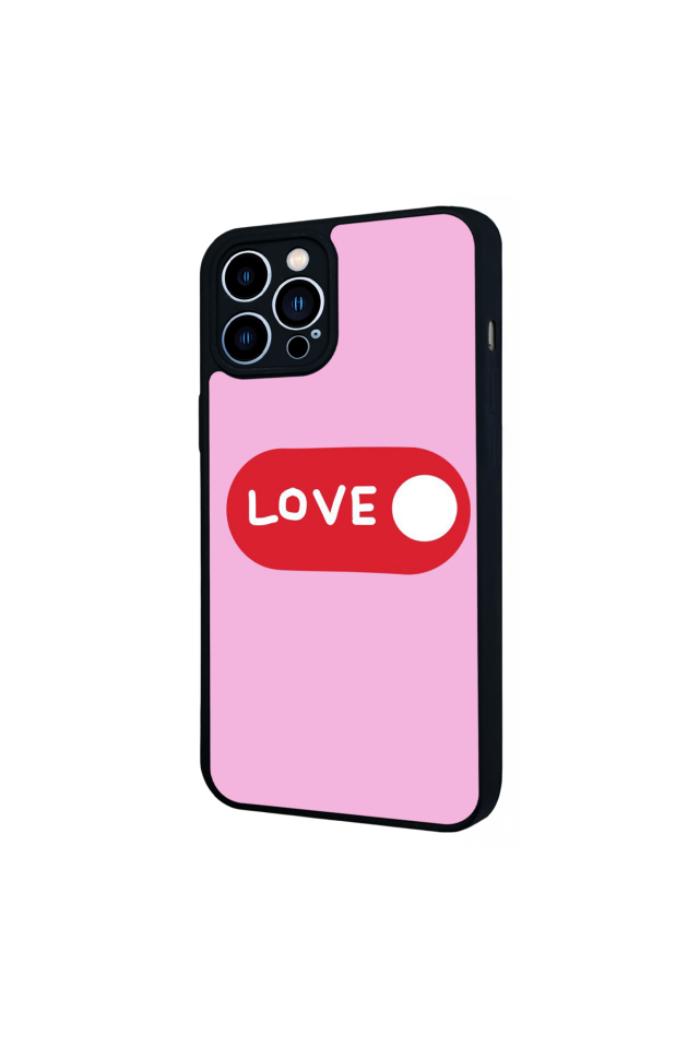 iPhone 13 Pro Max Uyumlu Kalp Love Tasarımlı Glossy Premium Kılıf