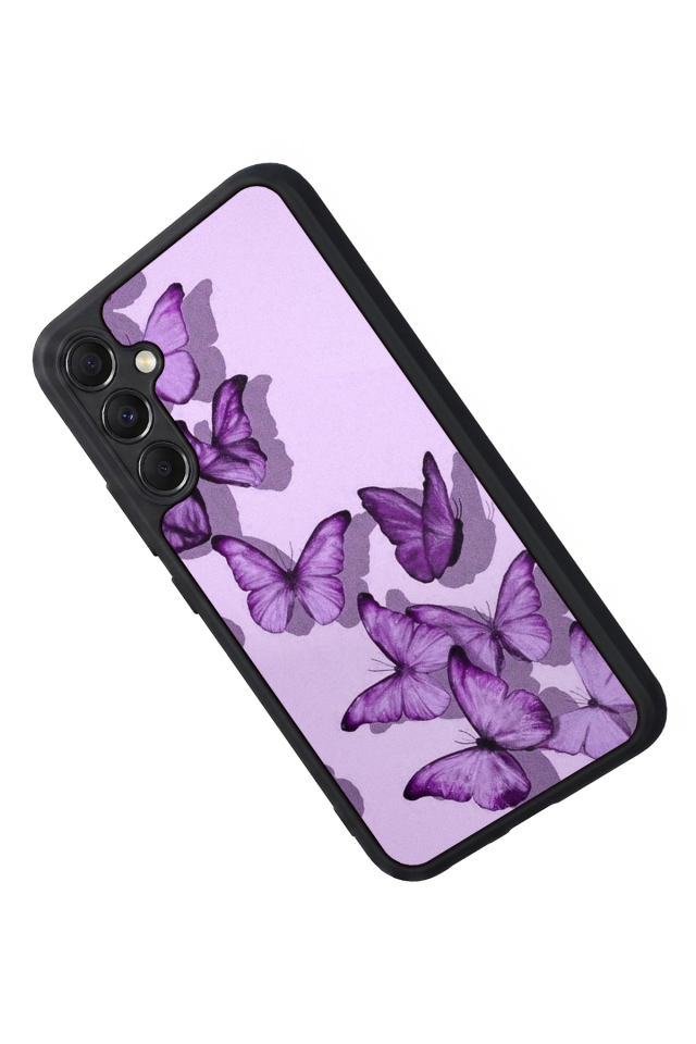 Samsung Galaxy A34 Uyumlu Kelebek Tasarımlı Glossy Premium Kılıf
