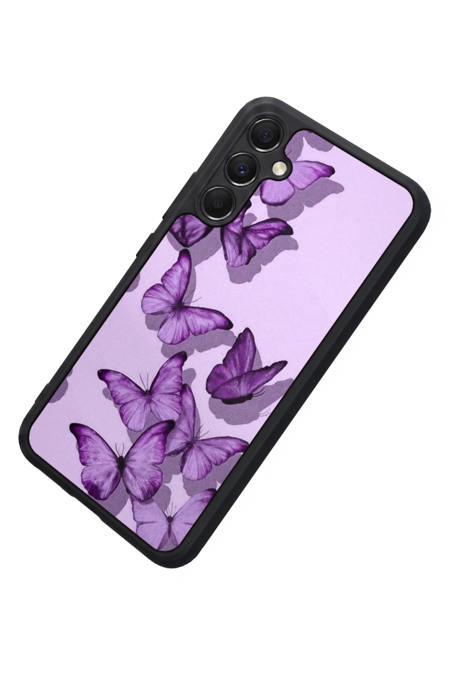 Samsung Galaxy A34 Uyumlu Kelebek Tasarımlı Glossy Premium Kılıf