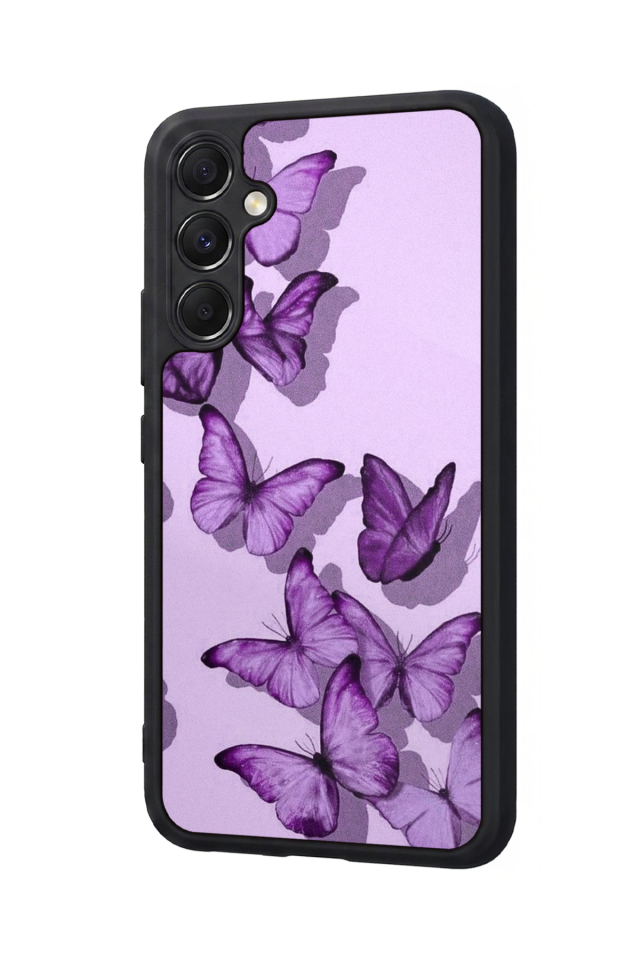 Samsung Galaxy A34 Uyumlu Kelebek Tasarımlı Glossy Premium Kılıf