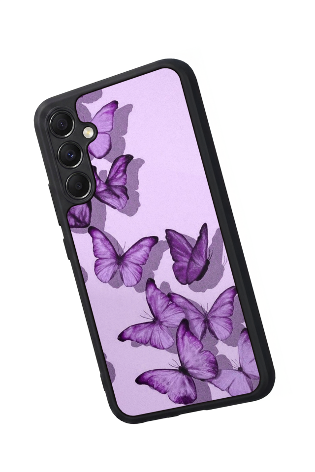 Samsung Galaxy A34 Uyumlu Kelebek Tasarımlı Glossy Premium Kılıf