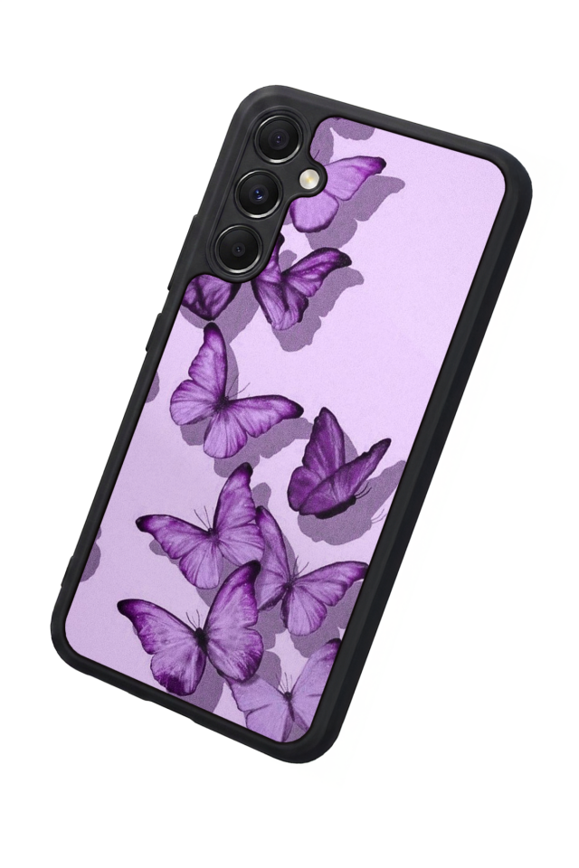 Samsung Galaxy A34 Uyumlu Kelebek Tasarımlı Glossy Premium Kılıf