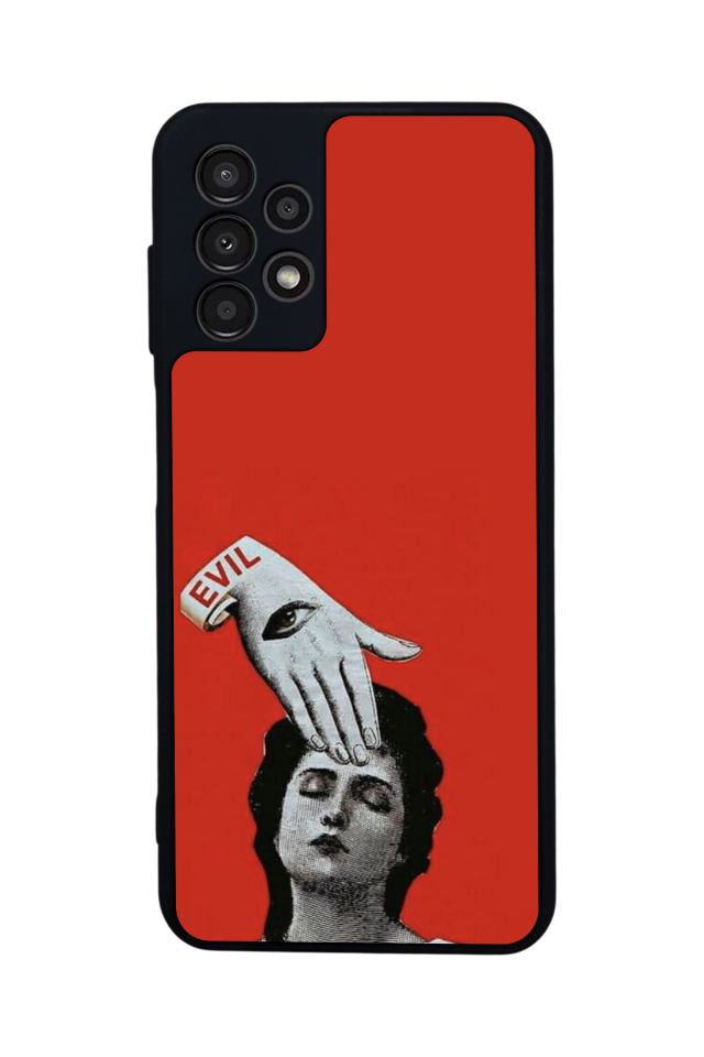 Samsung Galaxy A23 Uyumlu Kirmizi Tasarımlı Glossy Premium Kılıf