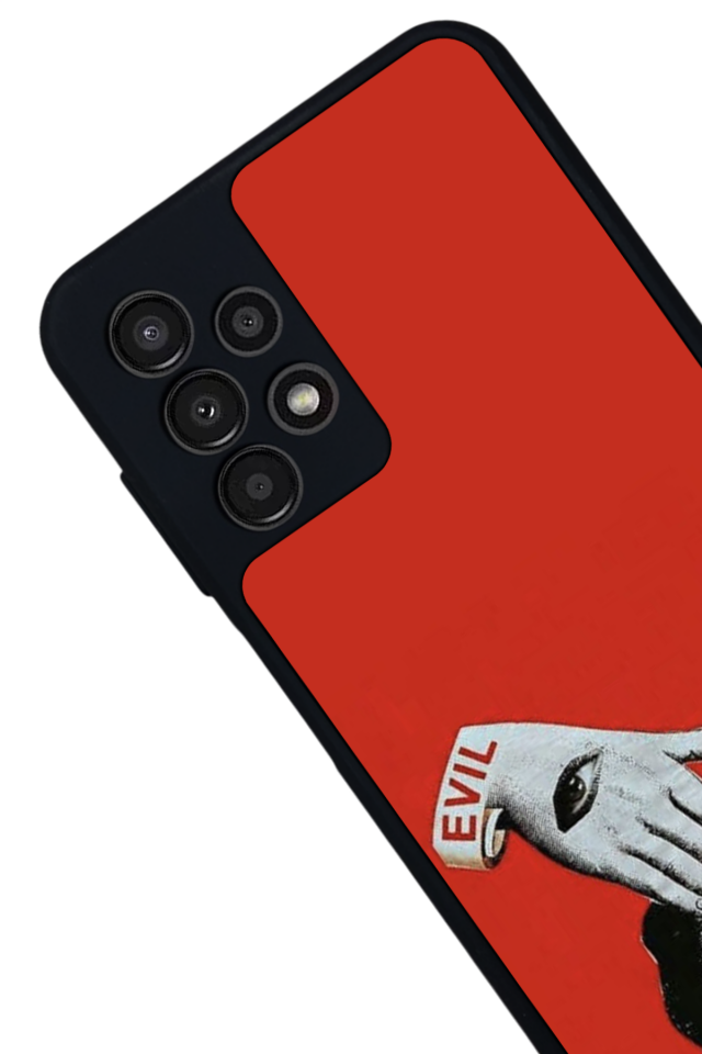 Samsung Galaxy A23 Uyumlu Kirmizi Tasarımlı Glossy Premium Kılıf