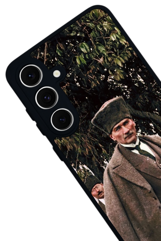 Samsung Galaxy S24 FE Uyumlu Mustafa Kemal Ataturk Tasarımlı Glossy Premium Kılıf