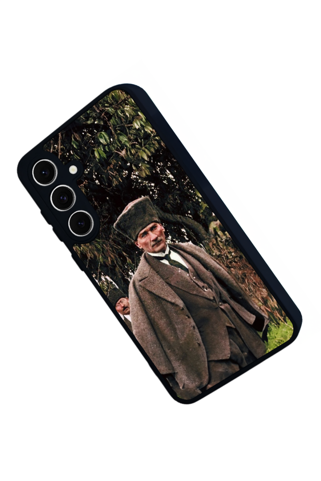 Samsung Galaxy S24 FE Uyumlu Mustafa Kemal Ataturk Tasarımlı Glossy Premium Kılıf