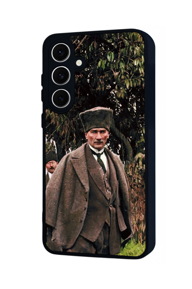 Samsung Galaxy S24 FE Uyumlu Mustafa Kemal Ataturk Tasarımlı Glossy Premium Kılıf