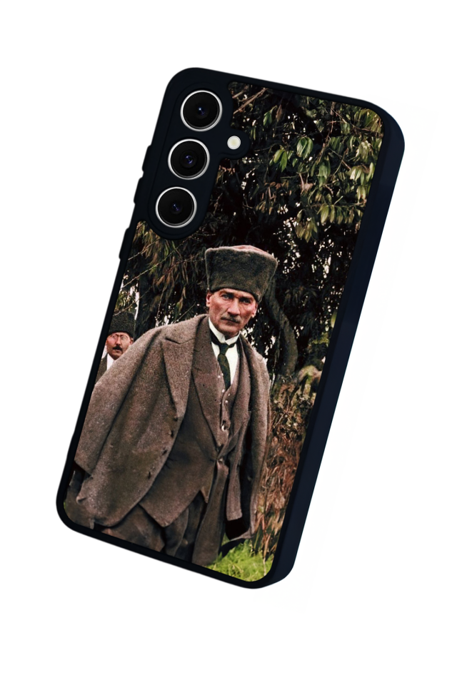 Samsung Galaxy S24 FE Uyumlu Mustafa Kemal Ataturk Tasarımlı Glossy Premium Kılıf