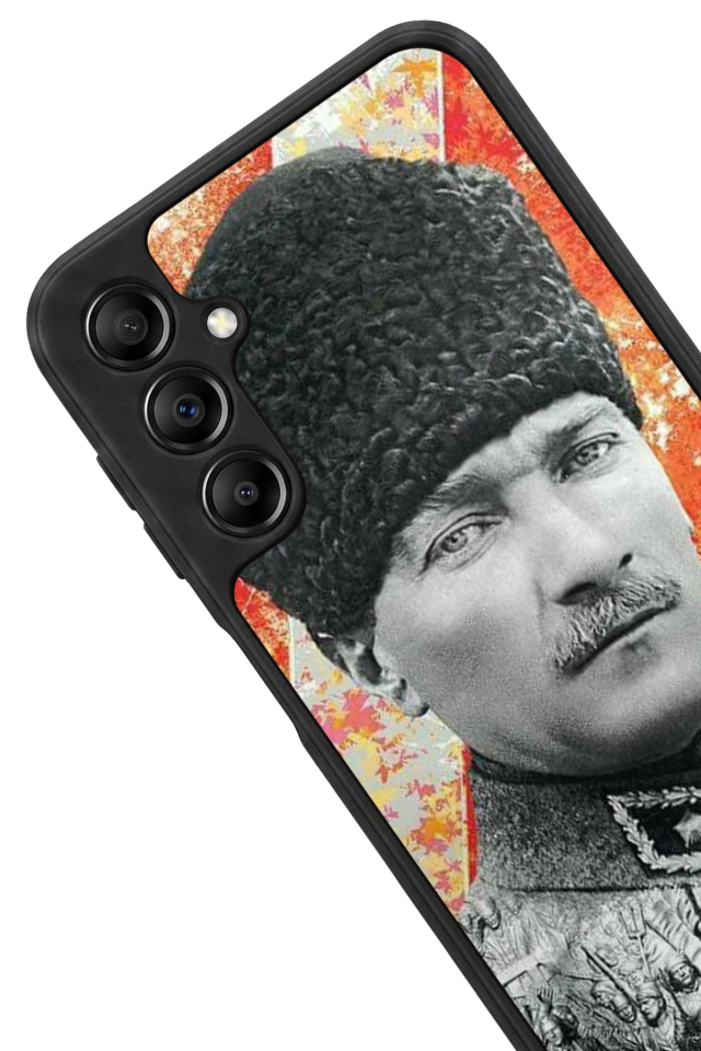 Samsung Galaxy A14 Uyumlu Mustafa Kemal Ataturk Tasarımlı Glossy Premium Kılıf
