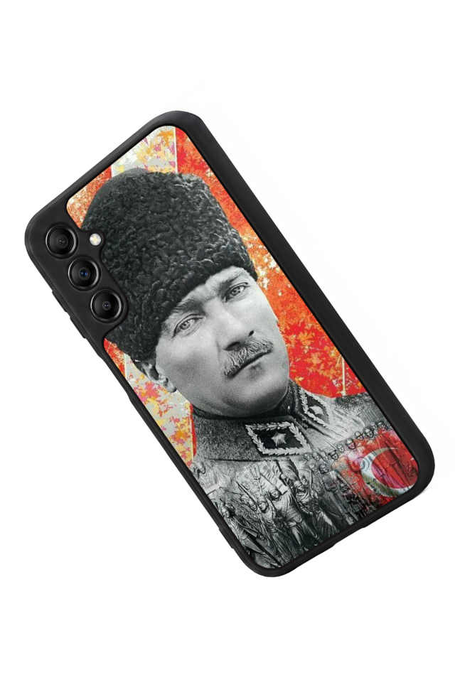 Samsung Galaxy A14 Uyumlu Mustafa Kemal Ataturk Tasarımlı Glossy Premium Kılıf
