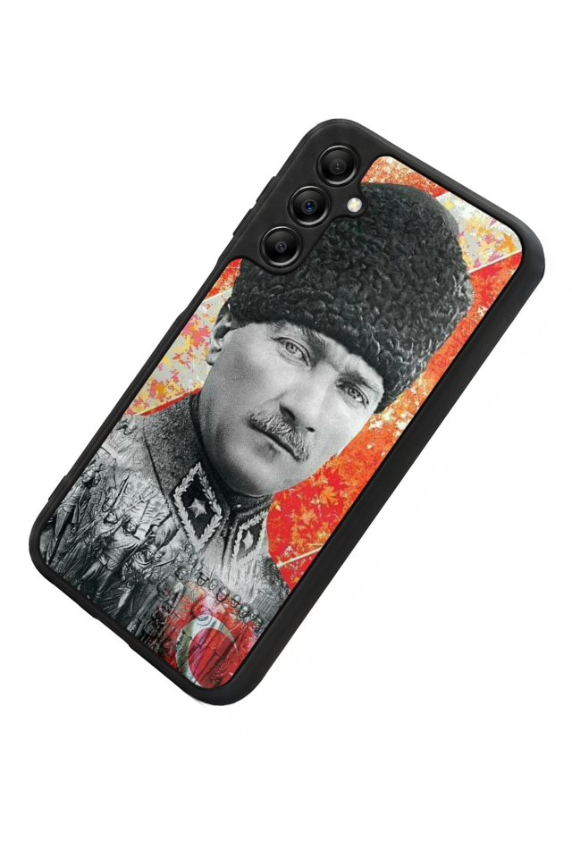 Samsung Galaxy A14 Uyumlu Mustafa Kemal Ataturk Tasarımlı Glossy Premium Kılıf
