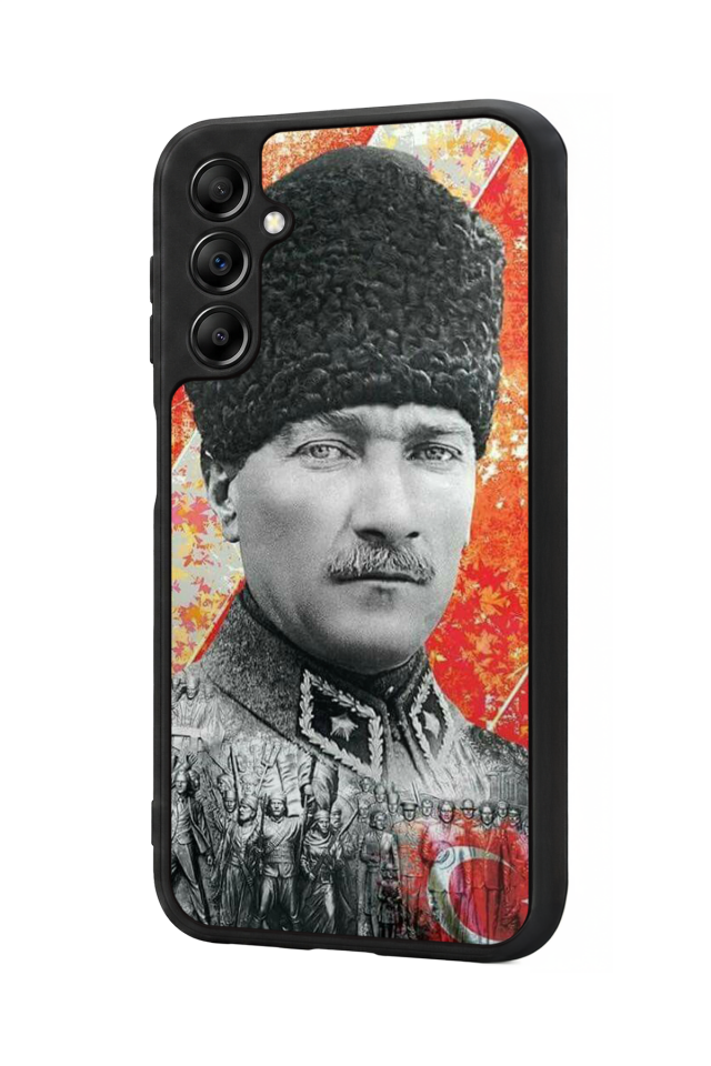 Samsung Galaxy A14 Uyumlu Mustafa Kemal Ataturk Tasarımlı Glossy Premium Kılıf