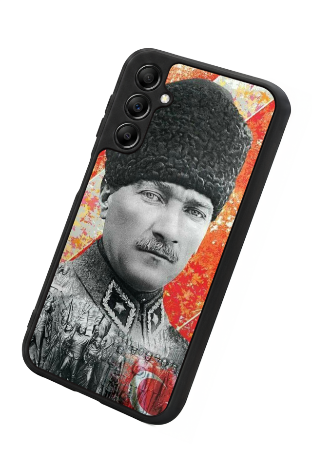 Samsung Galaxy A14 Uyumlu Mustafa Kemal Ataturk Tasarımlı Glossy Premium Kılıf