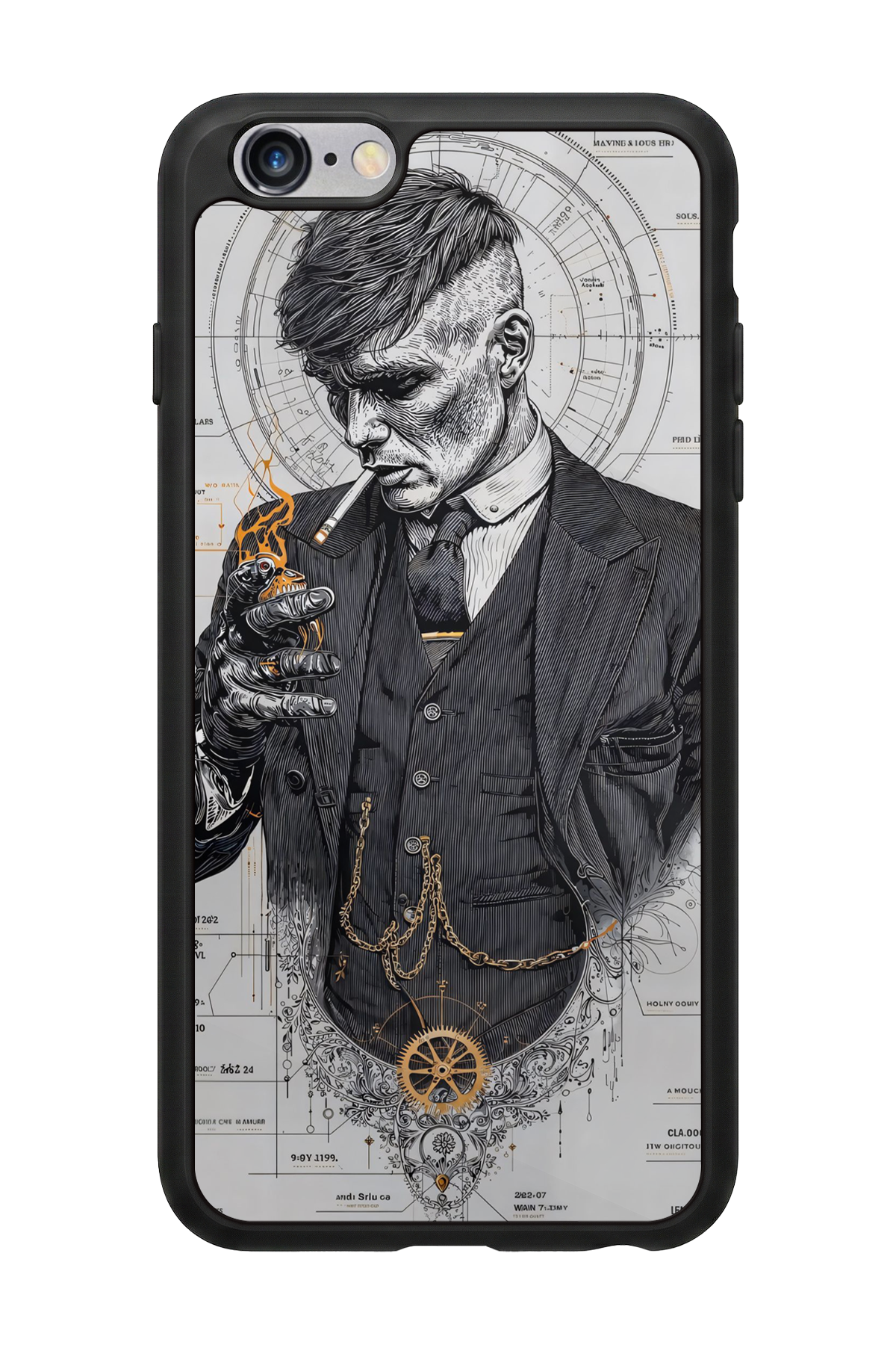 iPhone 6 Plus Uyumlu Peaky Blinders Tasarımlı Glossy Premium Kılıf