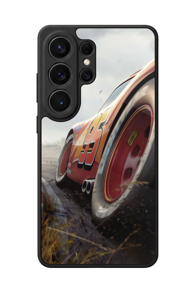 Samsung Galaxy S26 Ultra Uyumlu Şimsek McQueen Tasarımlı Glossy Premium Kılıf