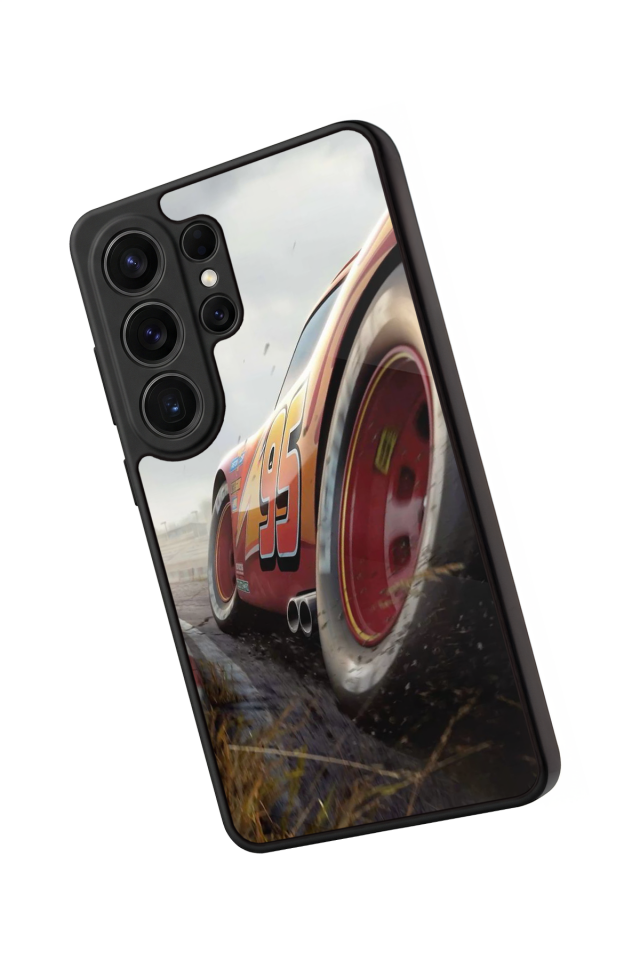 Samsung Galaxy S26 Ultra Uyumlu Şimsek McQueen Tasarımlı Glossy Premium Kılıf