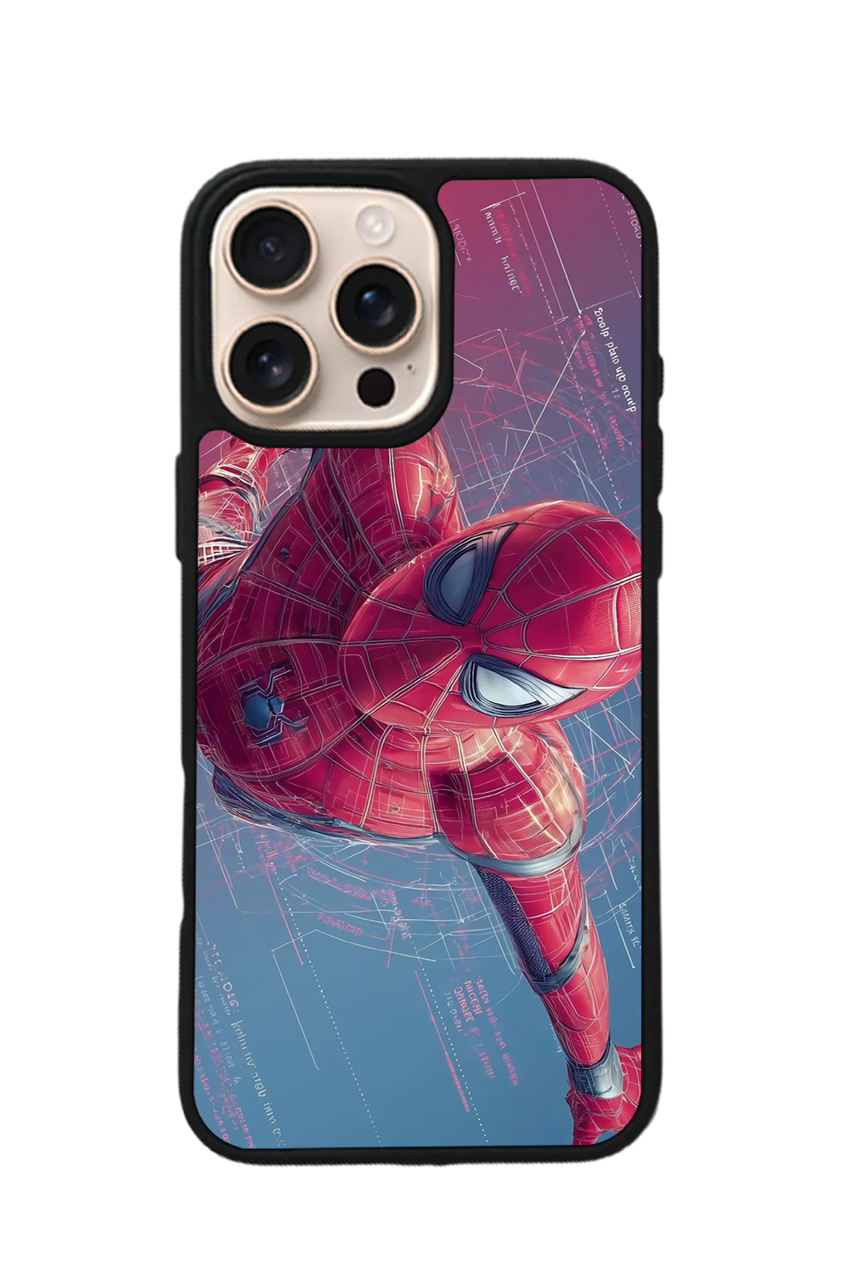 iPhone 15 Pro Max Uyumlu Spider Man ( Örümcek Adam ) Tasarımlı Glossy Premium Kılıf