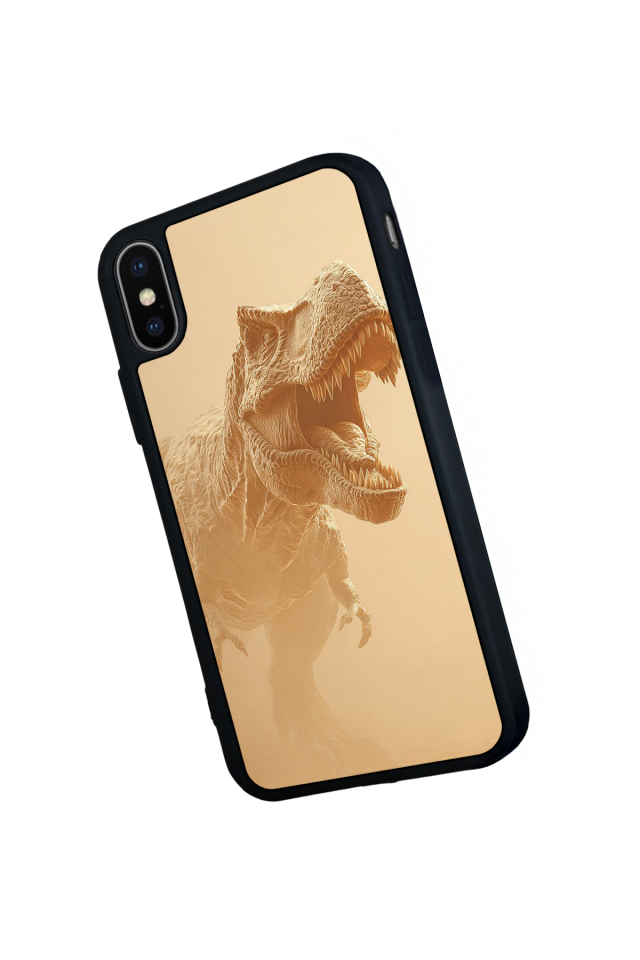 iPhone X/ XS Uyumlu Dinazor Tasarımlı Glossy Premium Kılıf