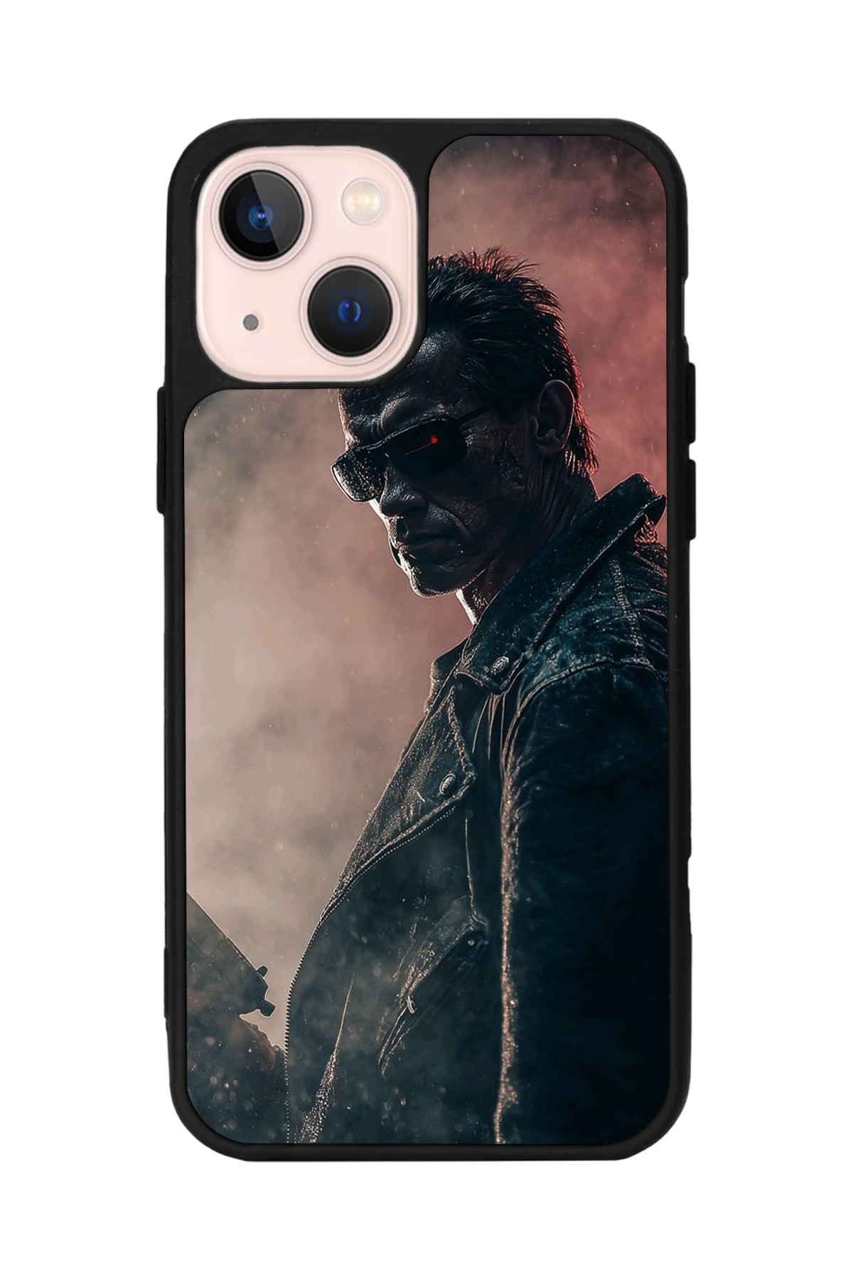 iPhone 15 Plus Uyumlu Terminator Tasarımlı Glossy Premium Kılıf