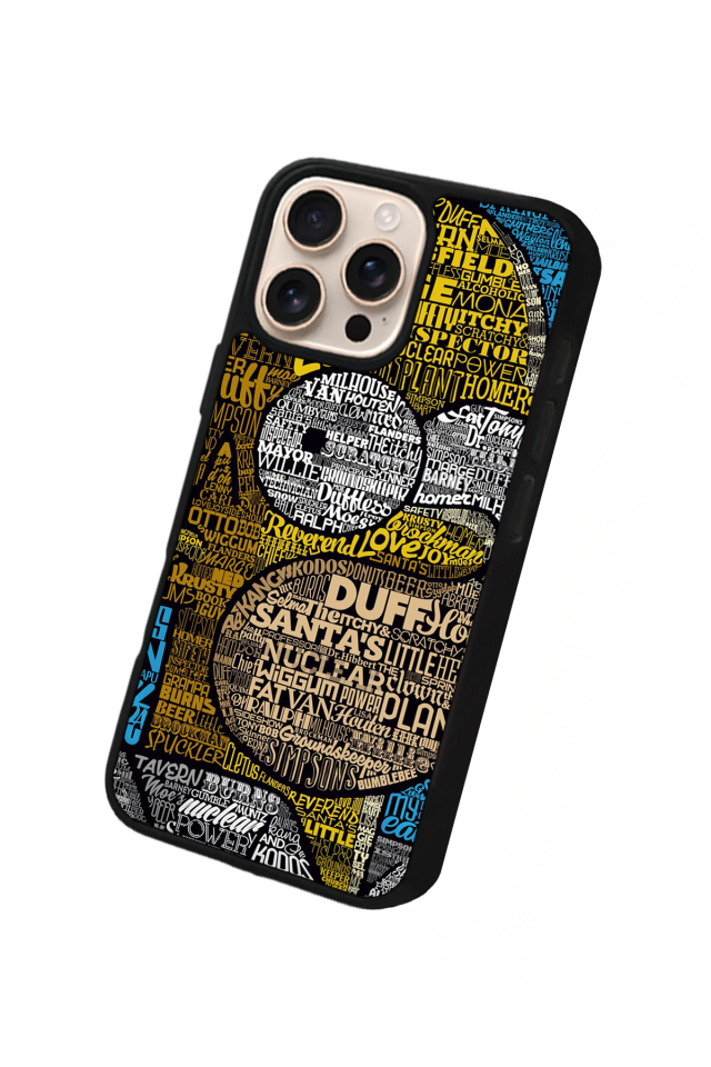 iPhone 16 Pro Uyumlu The Simpsons Tasarımlı Glossy Premium Kılıf
