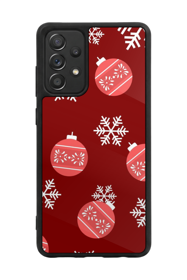 Samsung Galaxy A72 Uyumlu Yilbasi Christmas Tasarımlı Glossy Premium Kılıf