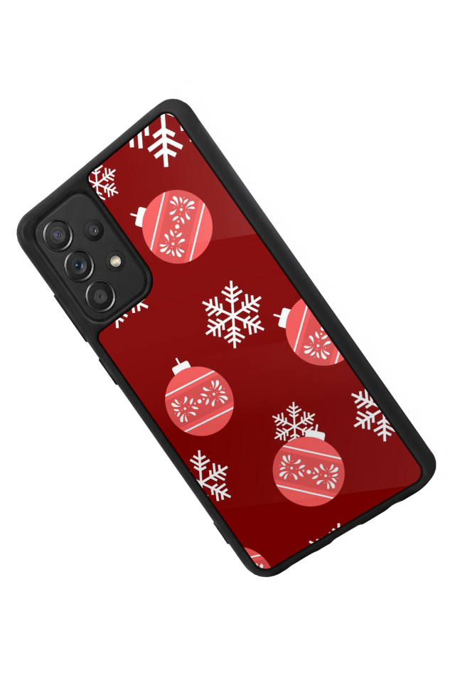 Samsung Galaxy A72 Uyumlu Yilbasi Christmas Tasarımlı Glossy Premium Kılıf