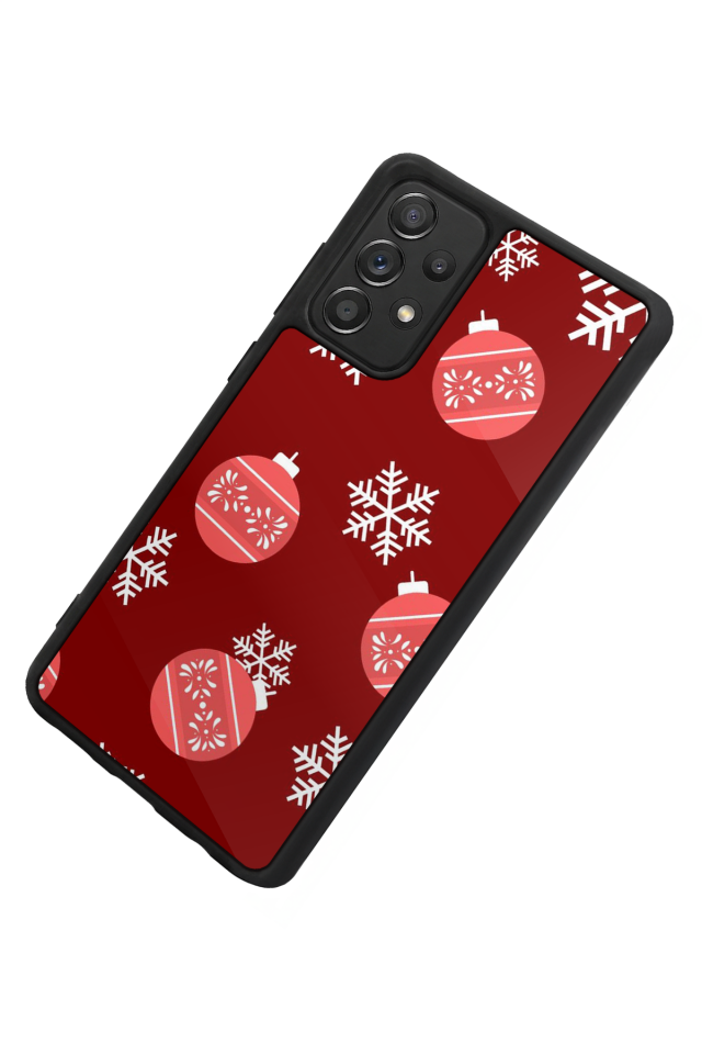 Samsung Galaxy A72 Uyumlu Yilbasi Christmas Tasarımlı Glossy Premium Kılıf